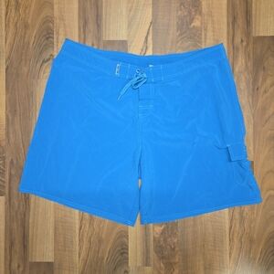 Women's blue swim shorts, Raya Sun